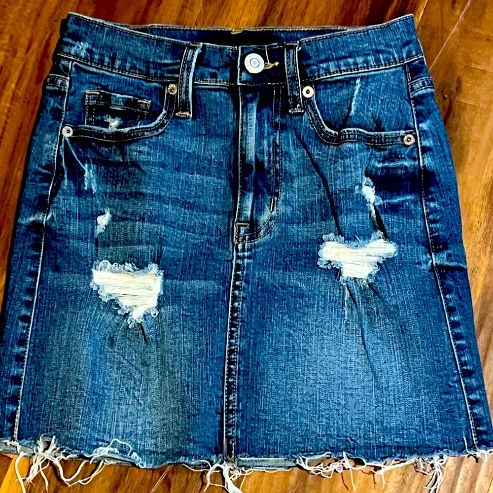 Juniors Aeropostale Jean Mini Skirt